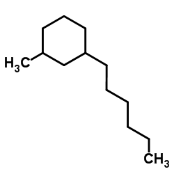 1-Hexyl-3-methylcyclohexane structure