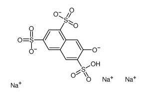 7-羟基-1,3,6-萘三磺酸三钠盐结构式