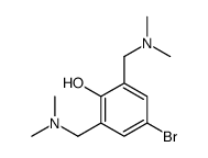 4-bromo-2,6-bis[(dimethylamino)methyl]phenol结构式