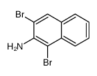 1,3-dibromonaphthalen-2-amine Structure