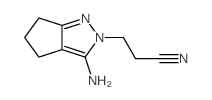 3-氨基-2,4,5,6-四氢环戊基吡唑-2-丙腈结构式