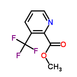 3-(三氟甲基)吡啶甲酸甲酯结构式