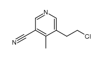 5-(2-chloro-ethyl)-4-methyl-nicotinonitrile结构式