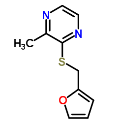 2-呋喃甲硫基-3-甲基吡嗪结构式