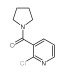 2-氯-3-(吡咯烷-1-基羰基)吡啶结构式