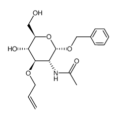 benzyl 2-acetamido-3-O-allyl-2-deoxy-α-D-glucopyranoside Structure
