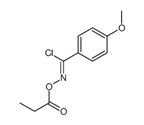 [[chloro-(4-methoxyphenyl)methylidene]amino] propanoate结构式
