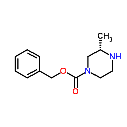 (S)-3-甲基哌嗪-1-甲酸苄酯结构式