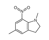 1,5-dimethyl-7-nitro-2,3-dihydroindole结构式