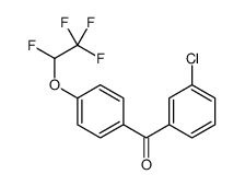 (3-chlorophenyl)-[4-(1,2,2,2-tetrafluoroethoxy)phenyl]methanone结构式