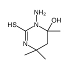 1-amino-6-hydroxy-4,4,6-trimethyl-1,3-diazinane-2-thione结构式