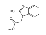 methyl 2-(2-oxo-1,3-dihydroindol-3-yl)acetate结构式