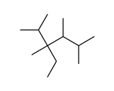 3-ethyl-2,3,4,5-tetramethylhexane Structure