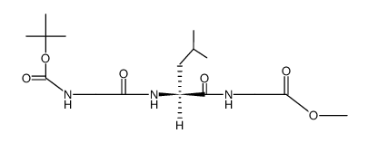 Boc-Gly-Leu-Gly-OCH3 Structure