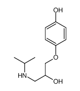 4-[2-hydroxy-3-(propan-2-ylamino)propoxy]phenol结构式
