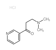 1-Propanone,3-(dimethylamino)-1-(3-pyridinyl)-, hydrochloride (1:1)结构式