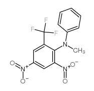 N-甲基-2,4-二硝基-N-苯基-6-(三氟甲基)苯胺结构式