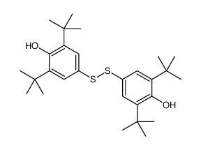2,6-ditert-butyl-4-[(3,5-ditert-butyl-4-hydroxyphenyl)disulfanyl]phenol Structure