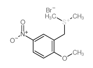 Sulfonium,[(2-methoxy-5-nitrophenyl)methyl]dimethyl-, bromide (1:1)结构式