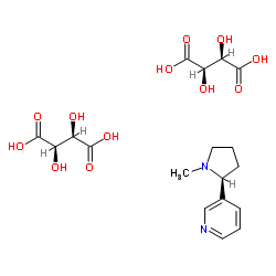 Nicotine ditartrate structure