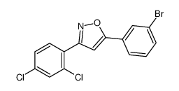 5-(3-bromophenyl)-3-(2,4-dichlorophenyl)-1,2-oxazole Structure