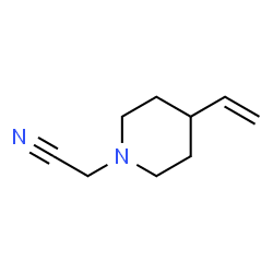 1-Piperidineacetonitrile,4-ethenyl-(9CI) Structure