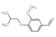 4-异丁氧基-3-甲氧基苯甲醛结构式