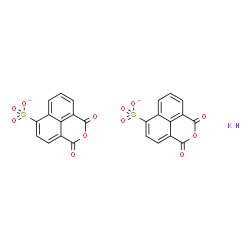 potassium 1,3-dioxo-1H,3H-naphtho[1,8-cd]pyran-6-sulphonate(1:2)结构式