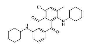 4-bromo-1,5-bis(cyclohexylamino)-2-methylanthracene-9,10-dione Structure