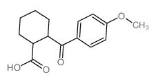 2-(4-methoxybenzoyl)cyclohexane-1-carboxylic acid结构式