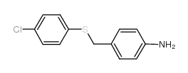 4-{[(4-氯苯基)硫烷基]甲基}苯胺结构式