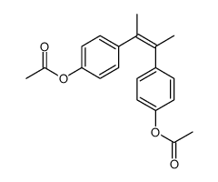 [4-[(E)-3-(4-acetyloxyphenyl)but-2-en-2-yl]phenyl] acetate结构式