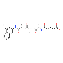 GLUT-ALA-ALA-ALA-4-METHOXY-2-NAPHTHYLAMINE Structure