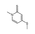 2(1H)-Pyridinethione,1-methyl-4-(methylthio)-结构式