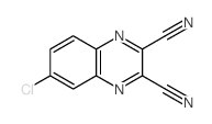 6-chloroquinoxaline-2,3-dicarbonitrile结构式