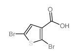 2,5-二溴-3-噻吩甲酸结构式