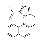 Quinoline,2-[2-(5-nitro-2-furanyl)ethenyl]-结构式