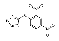 5-(2,4-dinitrophenyl)sulfanyl-1H-1,2,4-triazole结构式