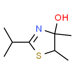 4-Thiazolol,4,5-dihydro-4,5-dimethyl-2-(1-methylethyl)-(9CI)结构式