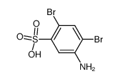 5-amino-2,4-dibromo-benzenesulfonic acid Structure