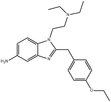 1H-Benzimidazole-1-ethanamine, 5-amino-2-[(4-ethoxyphenyl)methyl]-N,N-diethyl- Structure