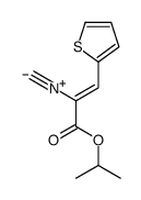 propan-2-yl 2-isocyano-3-thiophen-2-ylprop-2-enoate Structure