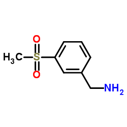 3-(甲基磺酰基)苯甲胺结构式