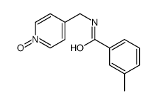 3-methyl-N-[(1-oxidopyridin-1-ium-4-yl)methyl]benzamide Structure