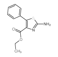 2-氨基-5-苯基-1,3-噻唑-4-羧酸乙酯结构式