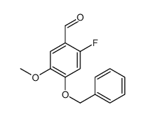 4-苄氧基-2-氟-5-甲氧基苯甲醛结构式