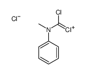 dichloromethylidene-methyl-phenylazanium,chloride Structure