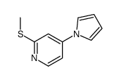2-methylsulfanyl-4-pyrrol-1-ylpyridine Structure