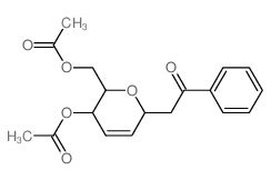 D-arabino-Oct-4-enose,3,7-anhydro-2,4,5-trideoxy-1-C-phenyl-, diacetate (9CI) Structure