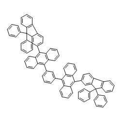1,3-bis(10-(9,9-diphenyl-9H-fluoren-2-yl)anthracen-9-yl)benzene Structure
